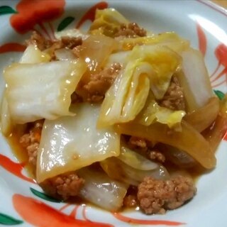 白菜大量消費！豚ひき肉と白菜のオイスター炒め